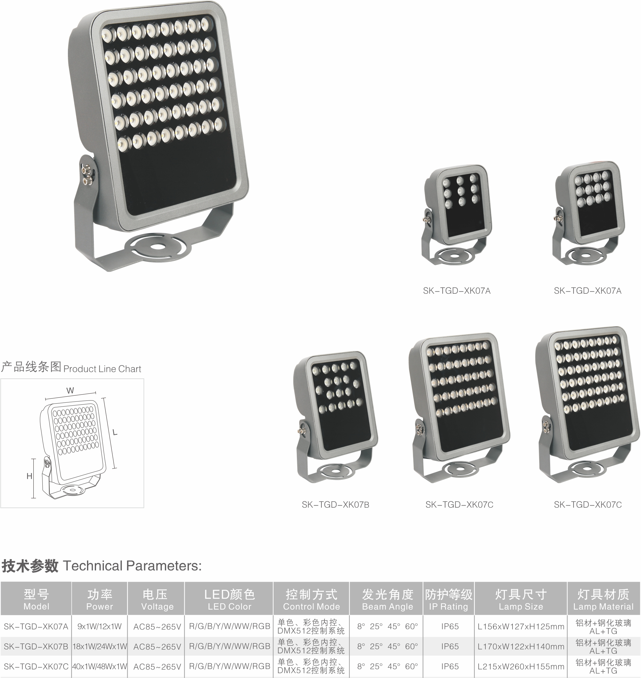 LED投光灯 SK-TGD-XK07