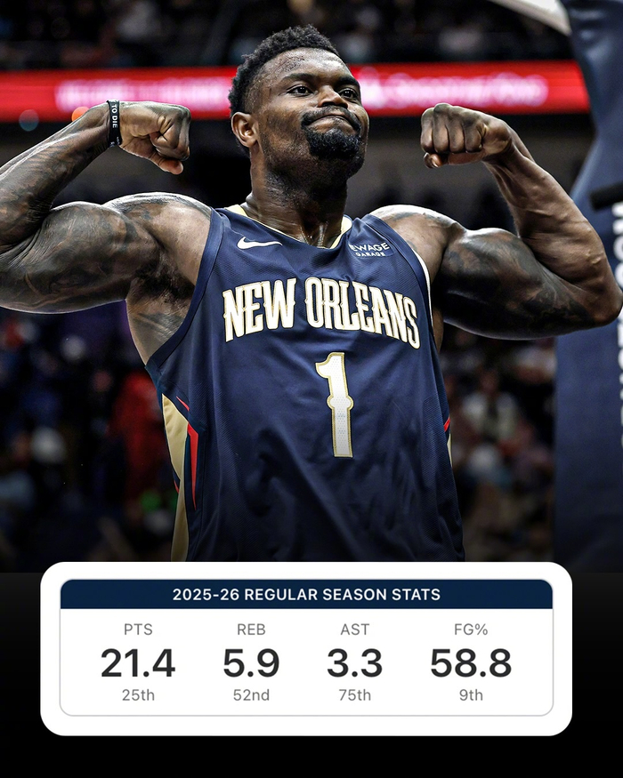 锡安创生涯最长连续出场纪录背后是健康付出